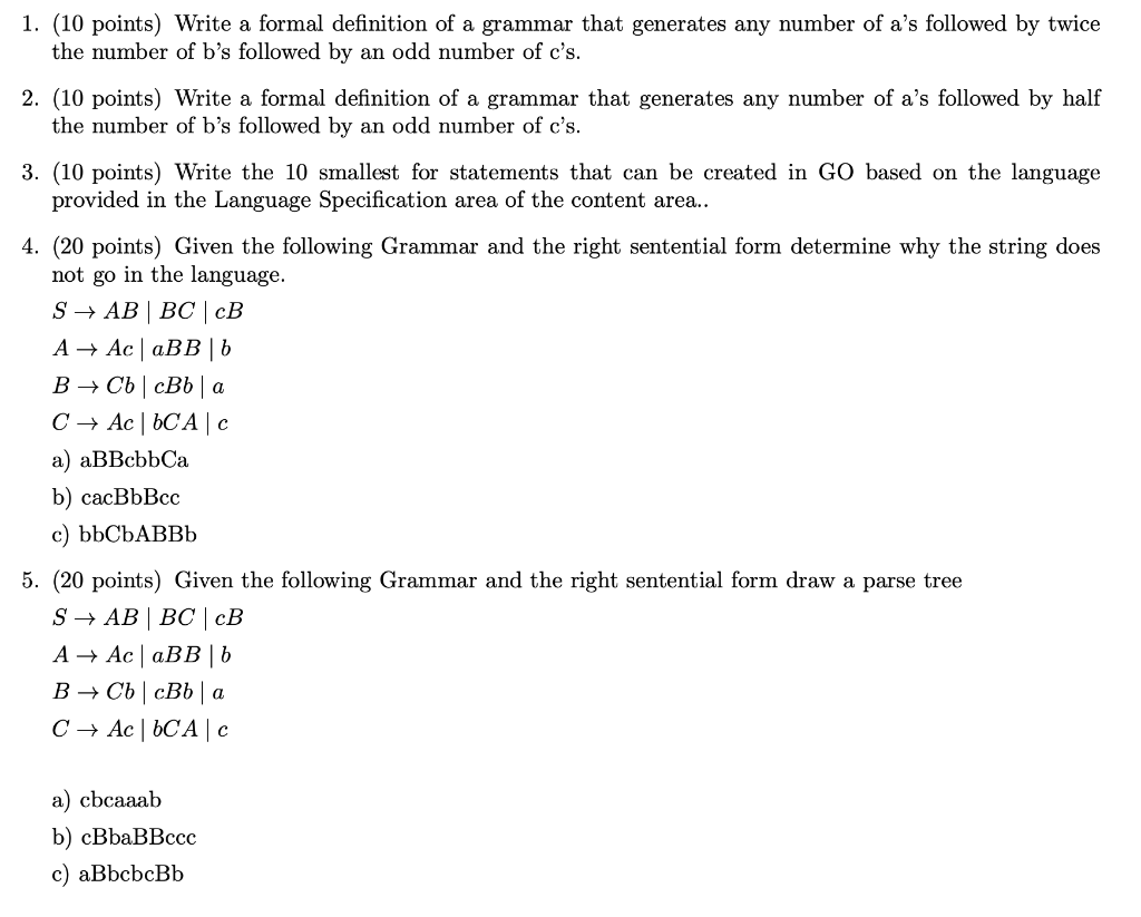  PLEASE HELP ME WITH THIS FAST 1. (10 points) Write a