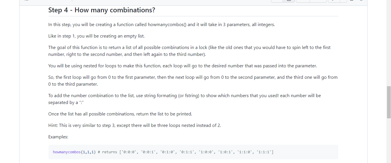 a loop, go back to your readings or lectures to remind yourselves.