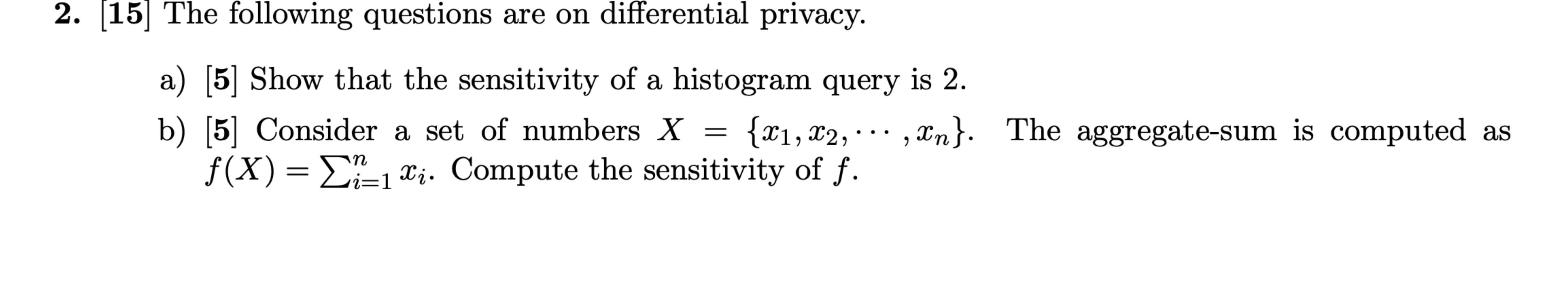  c)[5] Let us consider the following toy example database (Table 2)