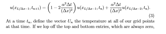 temperature of the rod at a point x (where x is between