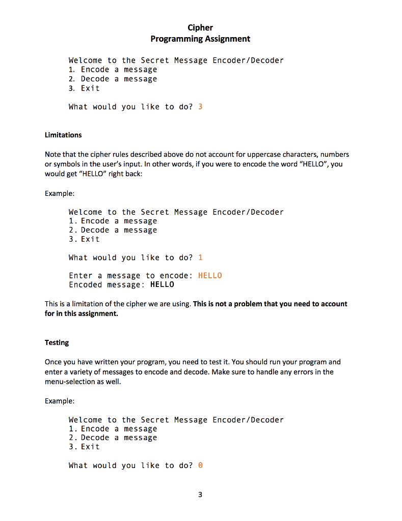 and decode secret messages. Cipher Rules: Use the following cipher to encode