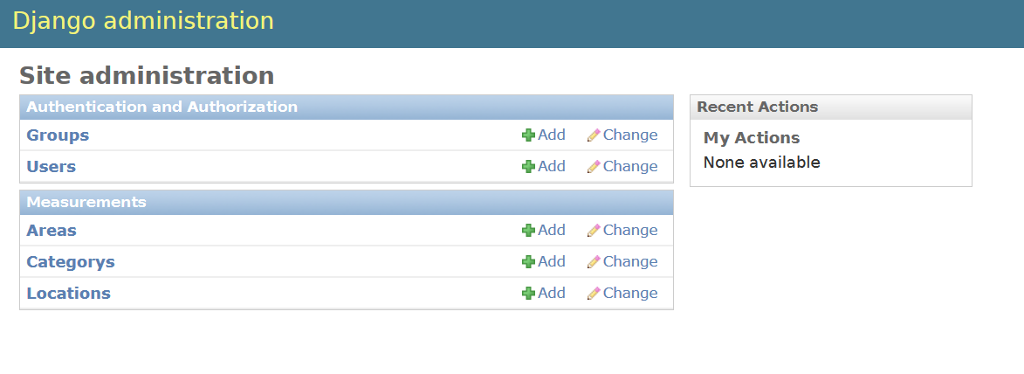Create a Django project with an application named measurements. Link to resources: