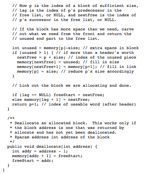 still implemented this way. The heap lives at the low end of