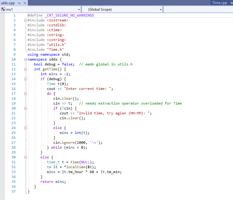 Note that all the debugging code and debugging comments must be removed