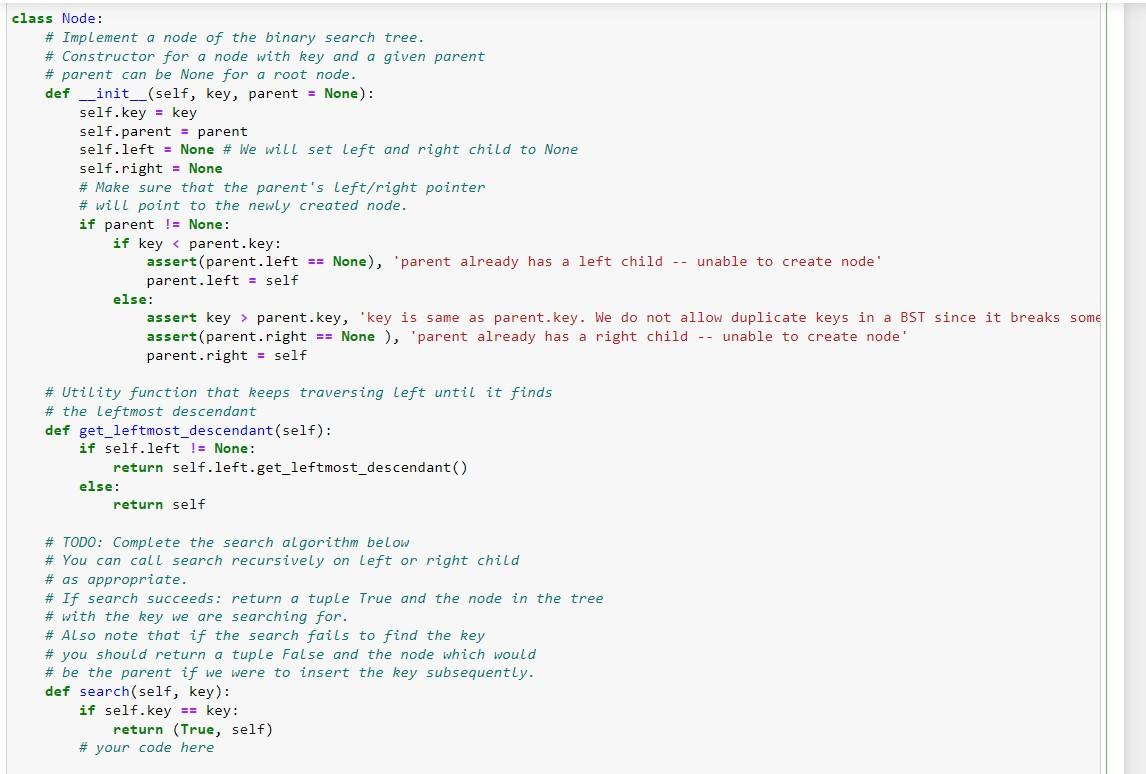 I need help on this python code just the parts where it