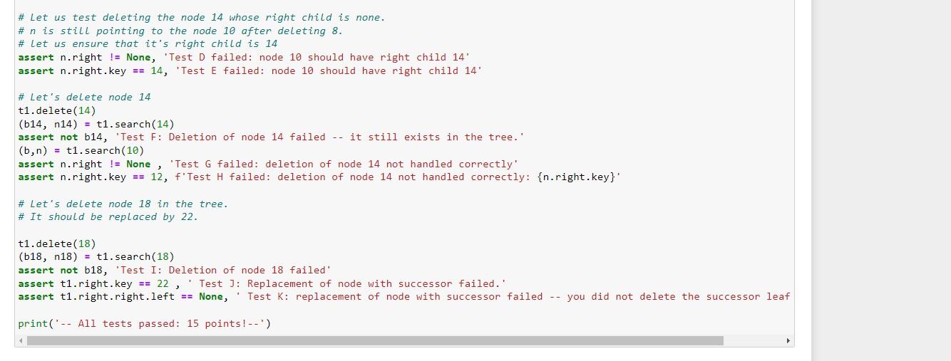 will be. \# Create a new node with that key and insert.
