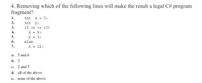 and y after the if' statement is executed? Int x=10. y=12. :