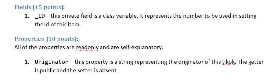 You will perform some simple queries on this collection. The Tikok and