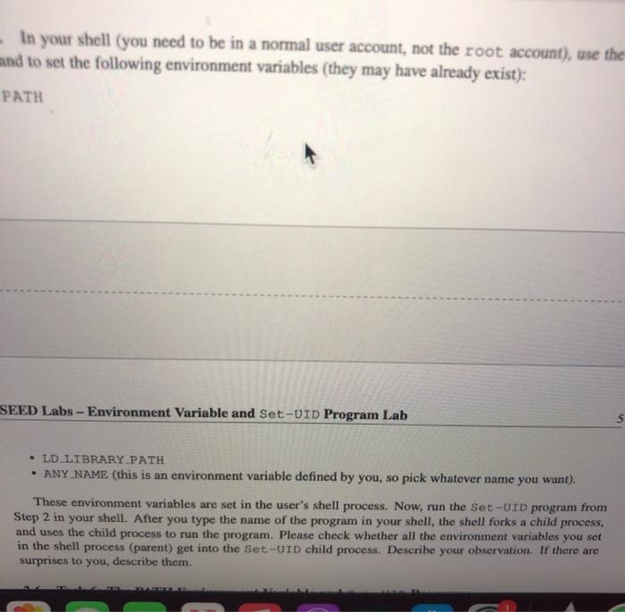 and Set-UID Programs Set-UID is an important security mechanism in Unix operating
