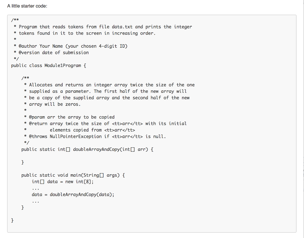 all the tokens from a file named data.txt that is to be