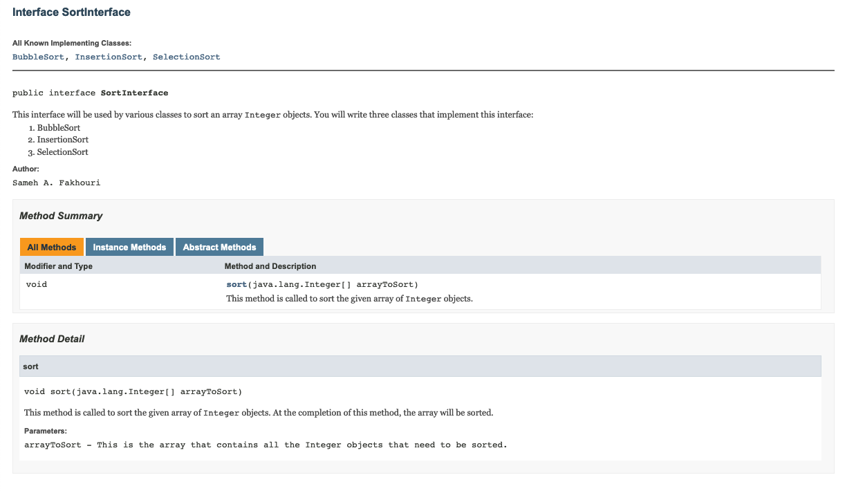 INTERFACES ARE ALSO INCLUDED TESTTIMES JAVA CODE: public class TestTimes implements TestTimesInterface