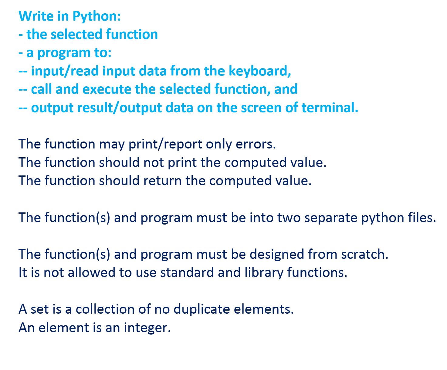  Use the following function is_element (E,S) true if E is an