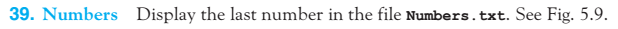 also put screenshot of your code. The file Numbers .txt contains the