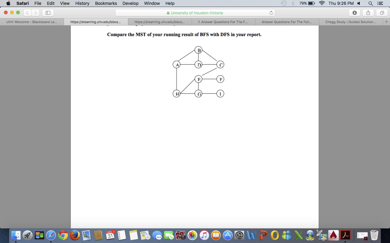 JAVA: 13.1 Modify the bfs.java program (Listing 13.2) to find the minimum