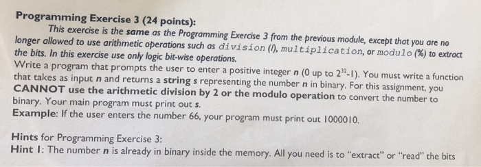  Using Java Programming Exercise 3 (24 points): This exercise is the
