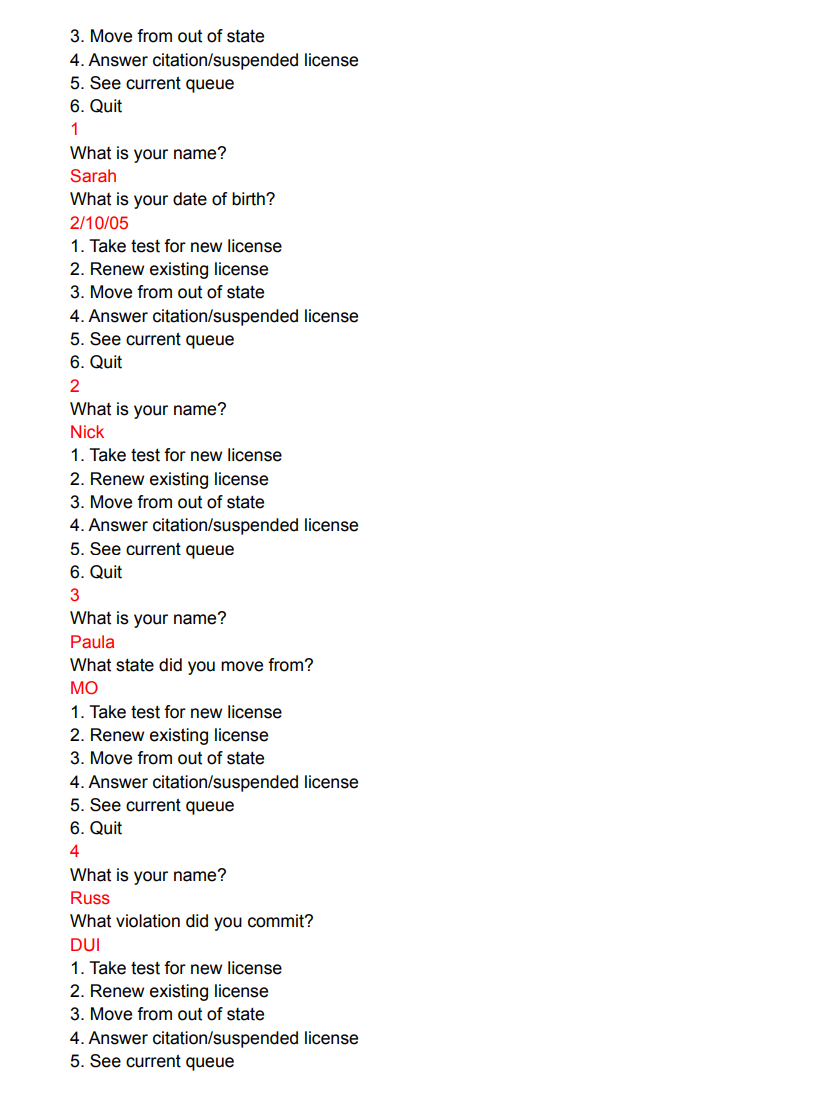 letter; private int number; private static int nextA = 1; private static