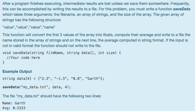 of the file filename. It should open the file in write mode