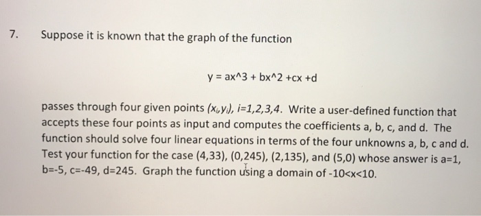  Solve using excel and matlab! 7. Suppose it is known that