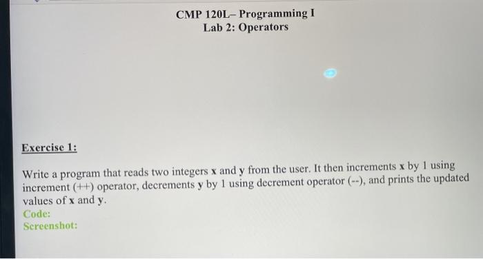 Write a program that reads two integers x and y from the