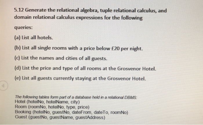 Use the table below to solve a,b,c,d and e Generate the