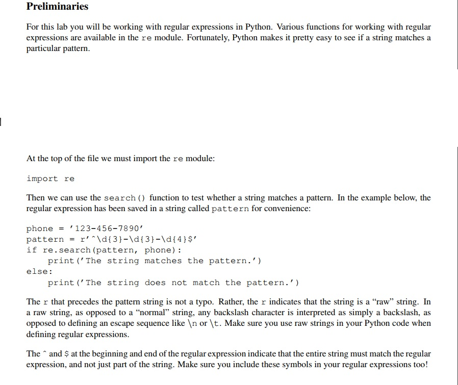 Python 3 Please show the answer in Pyhcarm. I appreciate it. Preliminaries