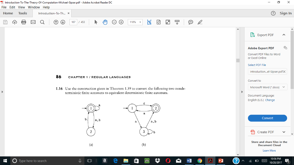 Edit View Window Help Home Tools Introduction-To-Th..X Sign In 105/ / 453