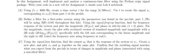  help with python coding printed:- (A) Using fs = 4000 Hz,