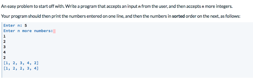 Java problem An easy problem to start off with. Write a program