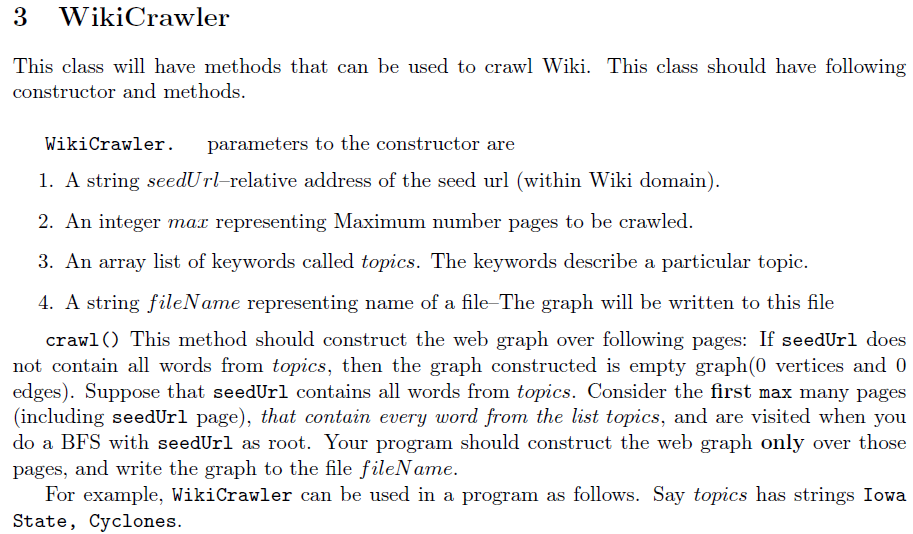 the model web as a directed graph. Every web page is a