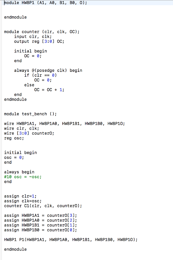 with only the signals relevant to this problem. In other words, print
