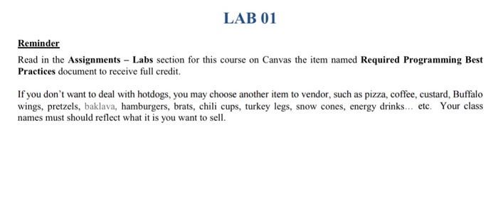 be well formatted. The assignment is based on the following Programming Exercise