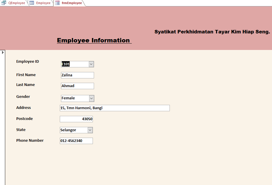 E103 Amin + E104 Sally + E105 Wei Hao Last Name -