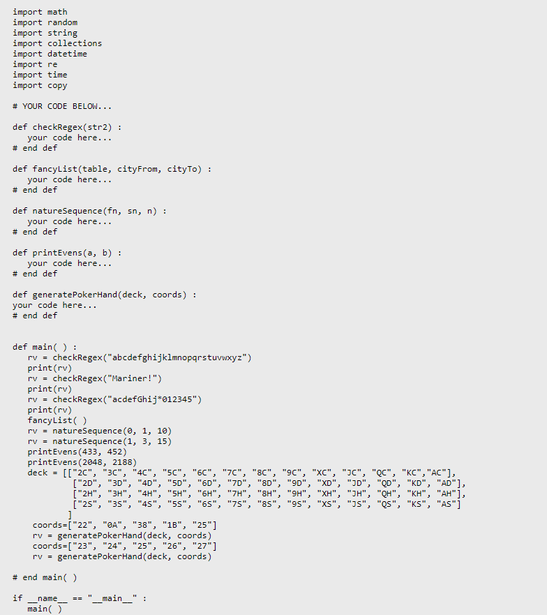 language. All solutions are to be coded as FUNCTIONS! Q1: Write a