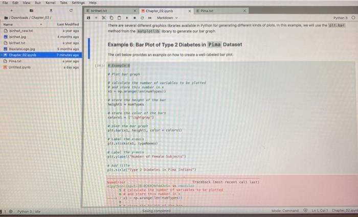 Bar arah cattate the ber of variables to be plotted and store