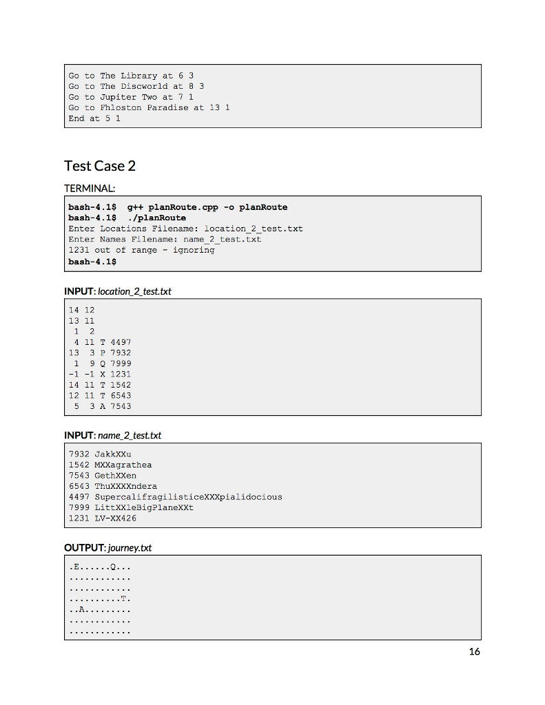 the given endpoint. You will need to read in data from input