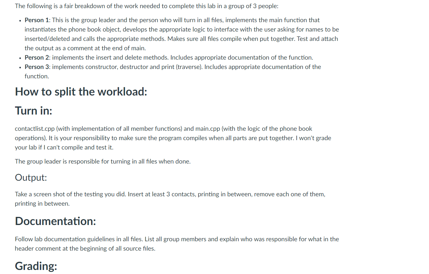 to hold the data related to one contact struct Contact { string