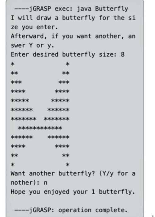 and 3 which explains ans shows how the butterfly design is supposed