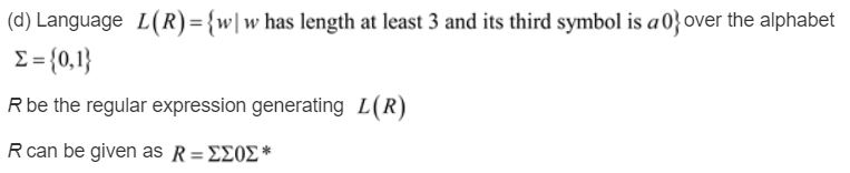 Write a regular expression that generates the following language and then convert