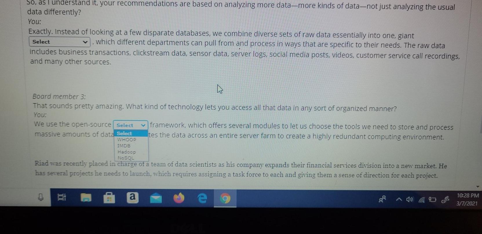 DB Bailey distributes the company database across several servers located in various