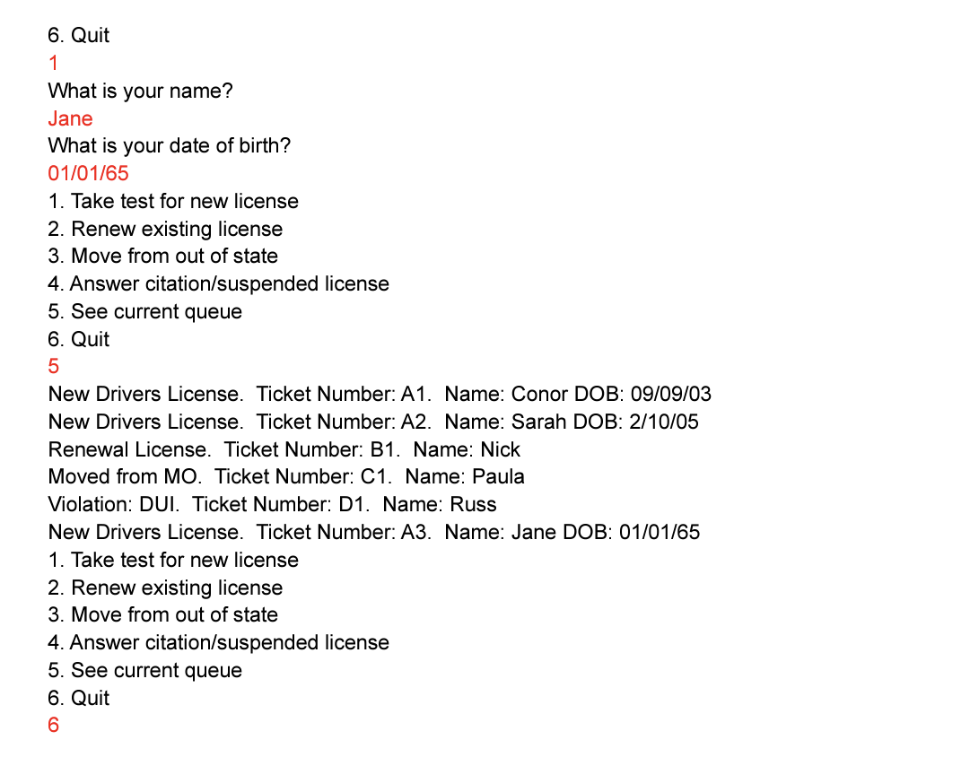 the service center for various appointments. Like many businesses, people go to