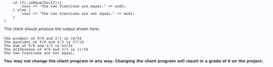 class in separate es, but for this week you will be putting