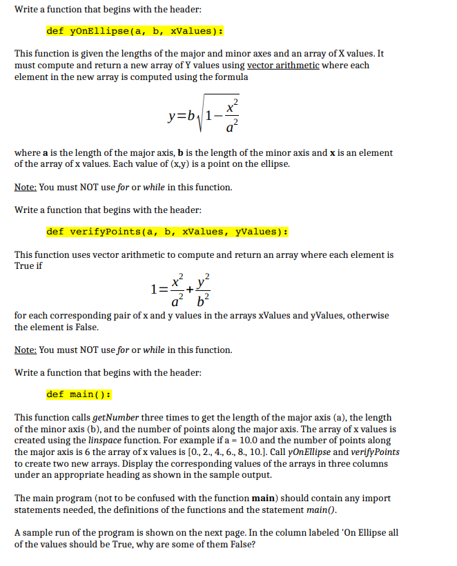 (script) that manipulates arrays using vector arithmetic. You will compute the values