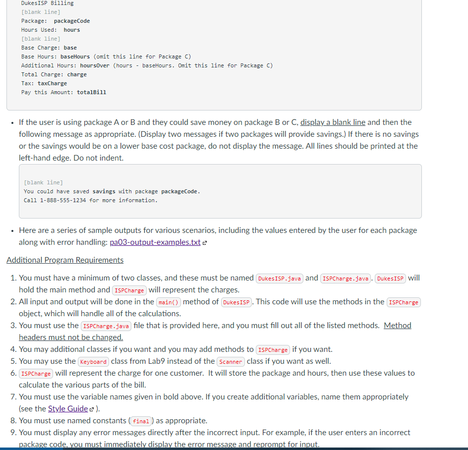 data. Use the NumberFormat and DecimalFormat classes to properly format both decimal