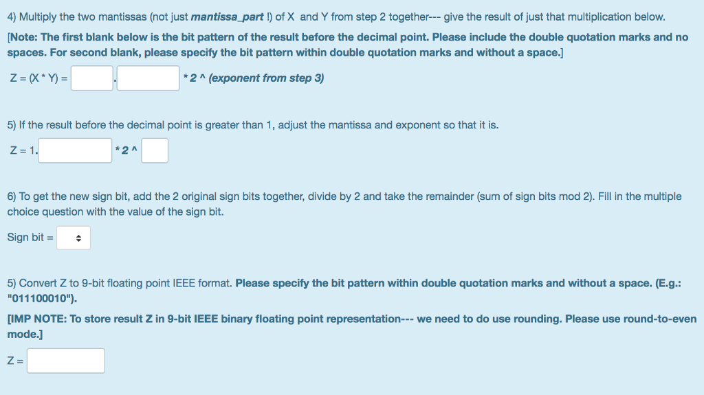 with one sign bit, four exponent bits (k-4), and four fraction bits