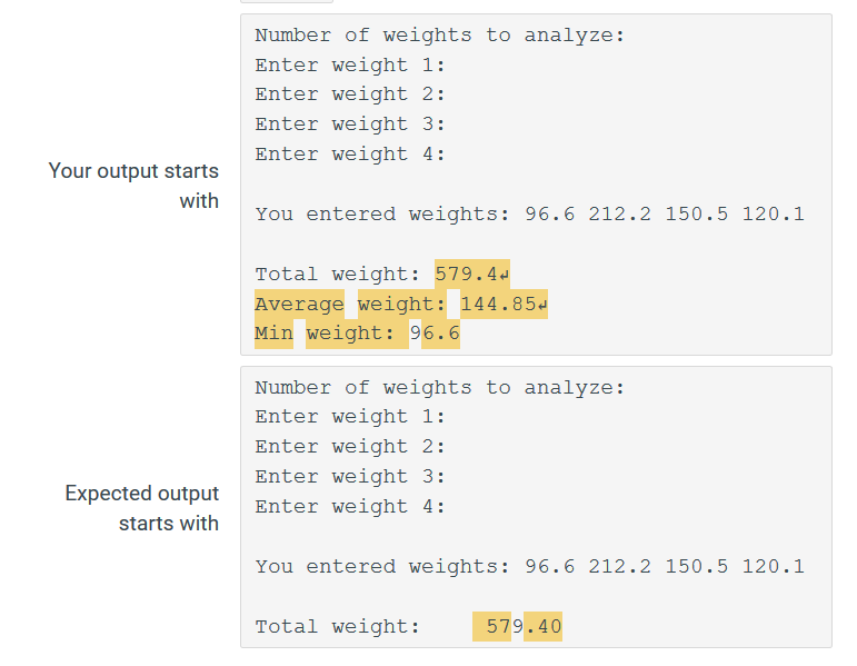 Java - Looking for what formatting is required to make my output