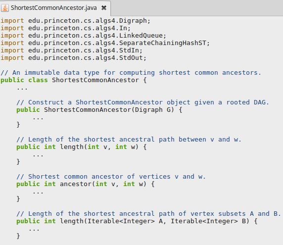 throw a java.lang.IllegalArgumentException if the digraph is not a rooted DAG. The