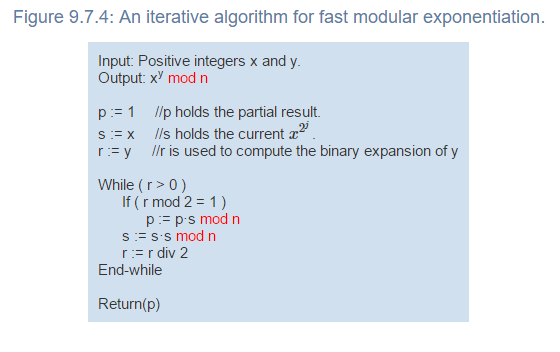(In python) Write a function modExp(x, y, n)that computes and returns the