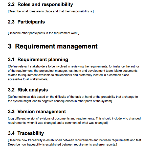Requirement strategy Blackboard