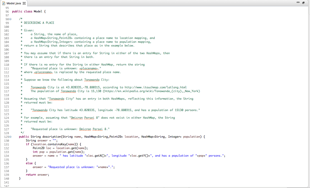 thanks! D Model.java 3 1 package code; 3 import java . util,HashMap;0