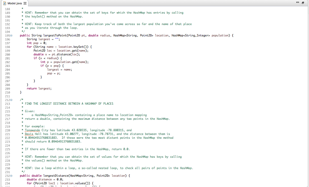 a geography-based application and will 11 give you practice with the following